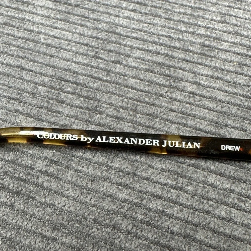 Colours by Alexander Julian Drew Tortoise Round Eyeglass Frames 49-18-140